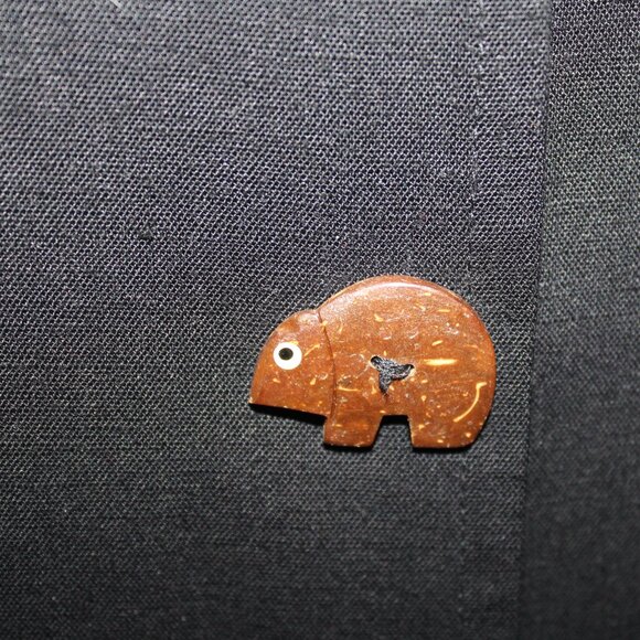 Evan-Picone Dress South Pacific BLACK Shell Animal Buttons Shift 8 VINTAGE - Picture 8 of 15